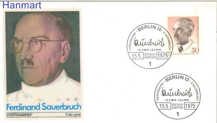 Znaczek Berlin Niemcy 1975 FDC