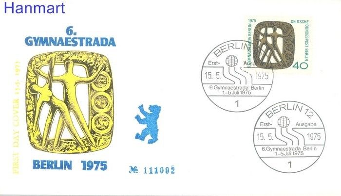 Znaczek Berlin Niemcy 1975 FDC
