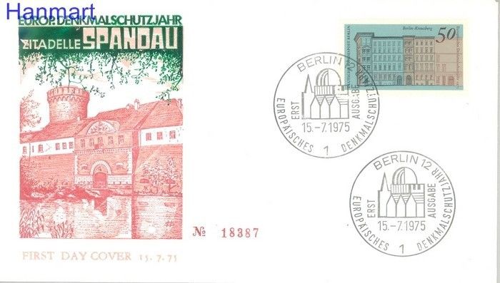 Znaczek Berlin Niemcy 1975 FDC