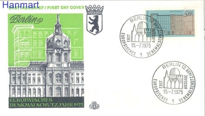 Znaczek Berlin Niemcy 1975 FDC
