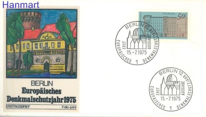 Znaczek Berlin Niemcy 1975 FDC