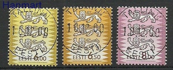 Znaczek Estonia 2000 Mi 381-383 Stemplowane