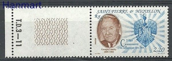 Znaczek Saint-Pierre i Miquelon 1989 Mi zf 584 Czyste **