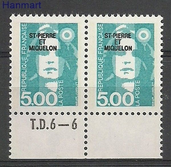 Saint-Pierre i Miquelon 1990 Mi 599 Czyste **