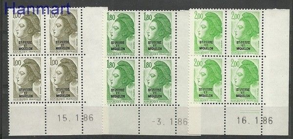 Znaczek Saint-Pierre i Miquelon 1986 Mi 529-531 Czyste **