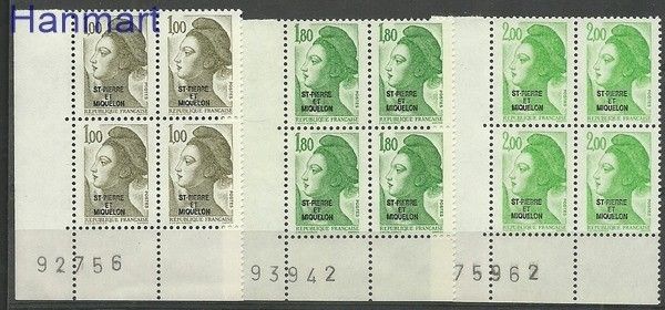 Znaczek Saint-Pierre i Miquelon 1986 Mi 529-531 Czyste **