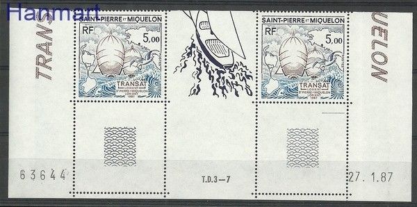Znaczek Saint-Pierre i Miquelon 1987 Mi zf 545 Czyste **