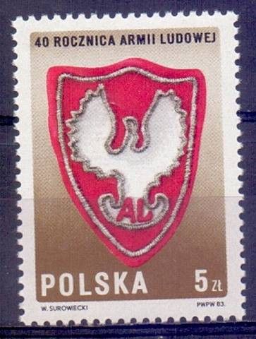 Znaczek Polska 1983 Mi 2897 Fi 2749 Czyste **