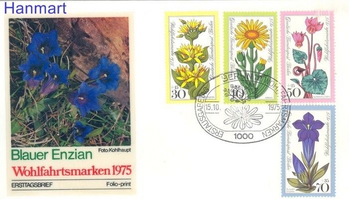 Znaczek Berlin Niemcy 1975 FDC