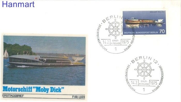 Znaczek Berlin Niemcy 1975 Mi 487 FDC