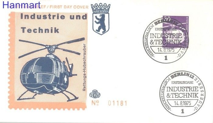 Znaczek Berlin Niemcy 1975 FDC