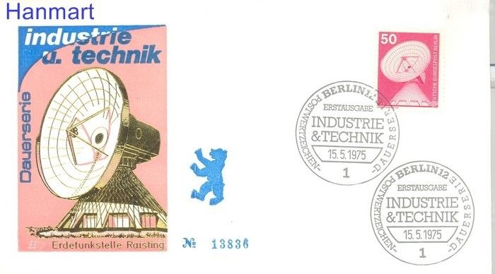 Znaczek Berlin Niemcy 1975 FDC