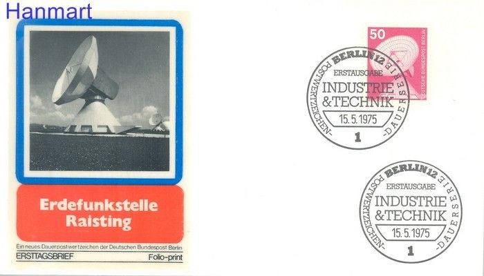 Znaczek Berlin Niemcy 1975 FDC