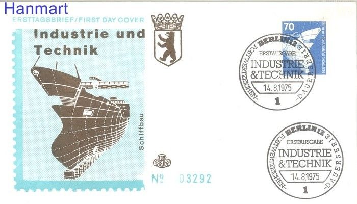 Znaczek Berlin Niemcy 1975 FDC