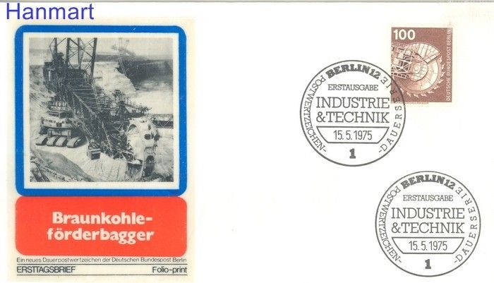 Znaczek Berlin Niemcy 1975 FDC