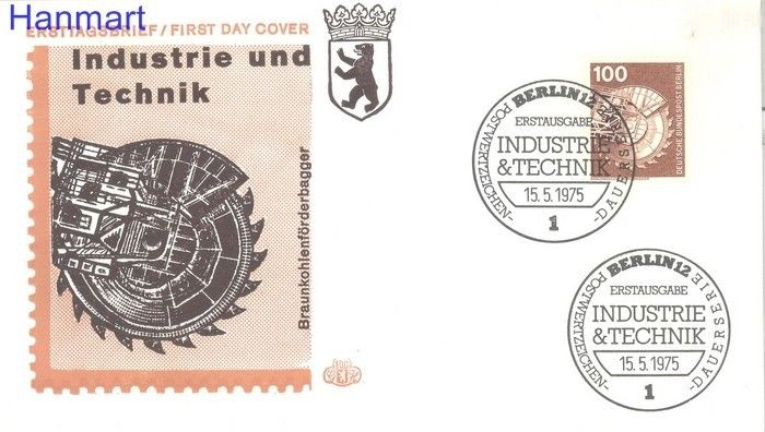Znaczek Berlin Niemcy 1975 FDC