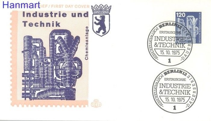 Znaczek Berlin Niemcy 1975 FDC