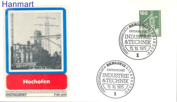 Znaczek Berlin Niemcy 1975 FDC