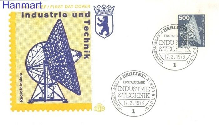 Znaczek Berlin Niemcy 1975 FDC