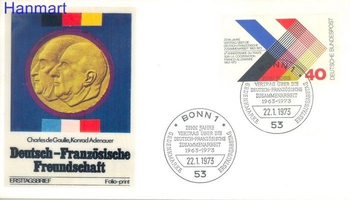 Znaczek Niemcy 1973 FDC