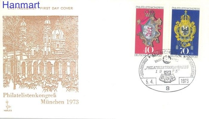 Znaczek Niemcy 1973 FDC