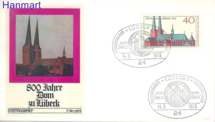 Znaczek Niemcy 1973 FDC