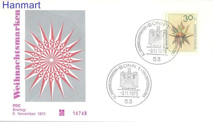 Znaczek Niemcy 1973 Mi 790 FDC