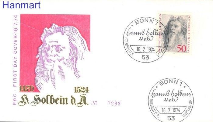 Znaczek Niemcy 1974 FDC
