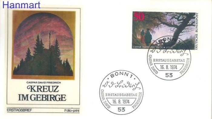 Znaczek Niemcy 1974 FDC