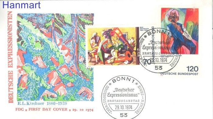 Znaczek Niemcy 1974 FDC