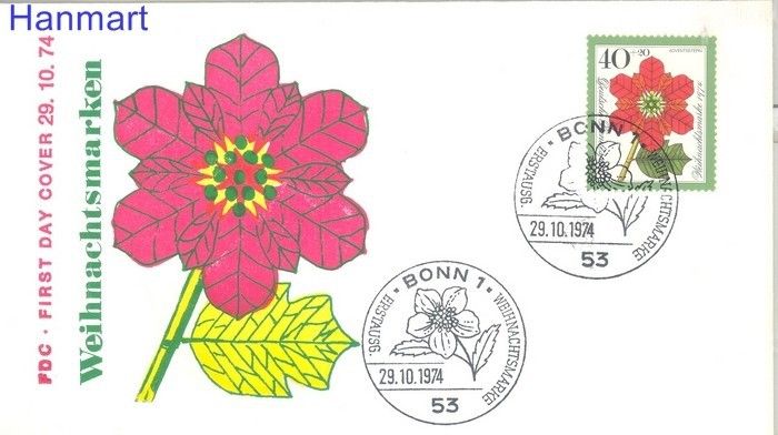 Znaczek Niemcy 1974 FDC
