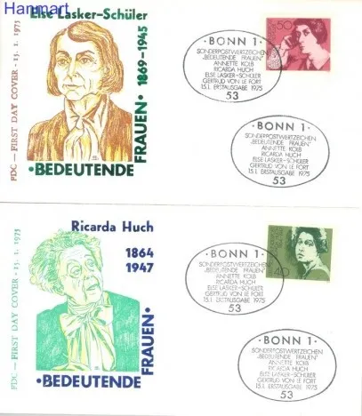 Znaczek Niemcy 1974 FDC