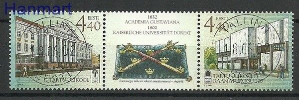 Znaczek Estonia 2002 Mi 435-436 Stemplowane