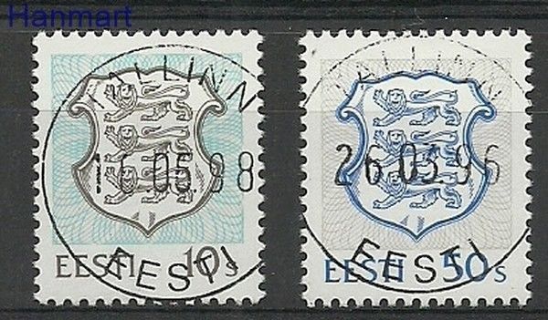 Znaczek Estonia 1993 Mi 204-205 Stemplowane