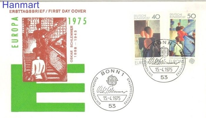 Znaczek Niemcy 1975 FDC