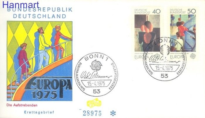 Znaczek Niemcy 1975 FDC