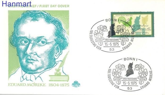 Znaczek Niemcy 1975 FDC