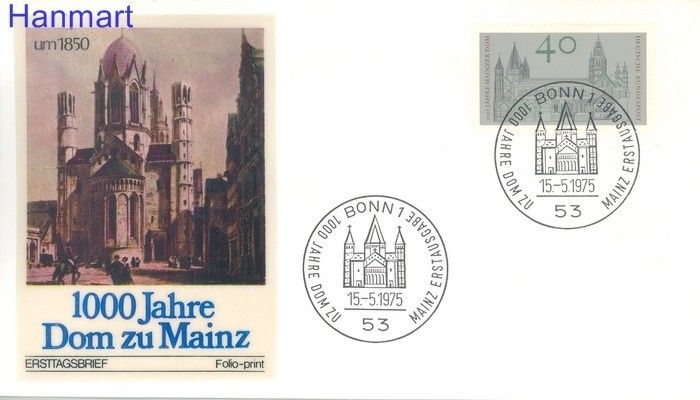 Znaczek Niemcy 1975 Mi 845 FDC