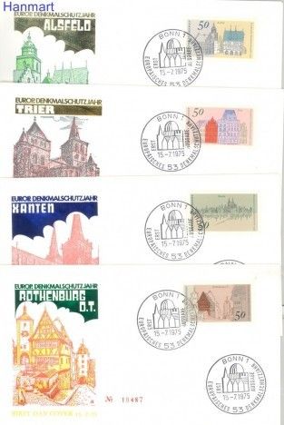 Znaczek Niemcy 1975 FDC