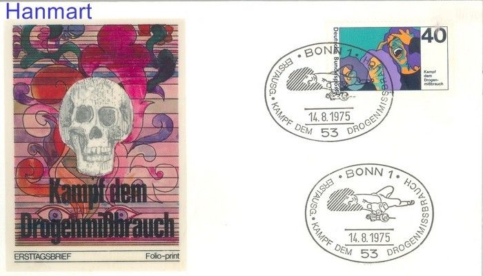 Znaczek Niemcy 1975 FDC