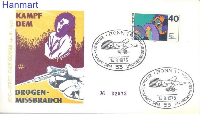 Znaczek Niemcy 1975 FDC