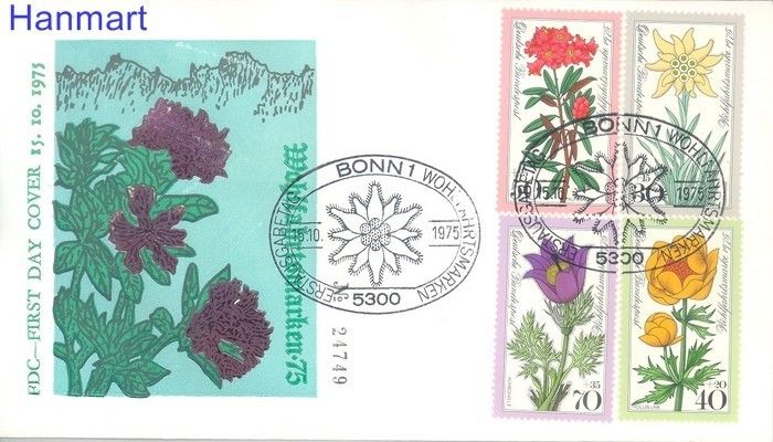 Znaczek Niemcy 1975 FDC
