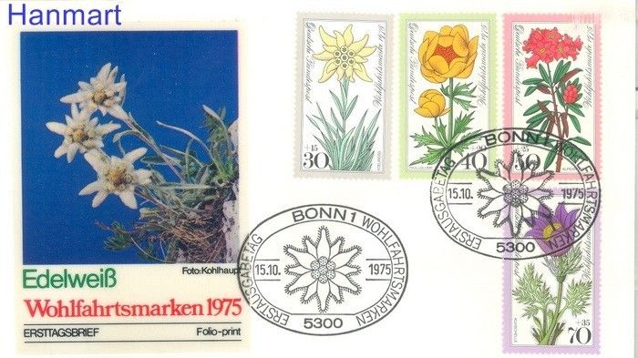 Znaczek Niemcy 1975 FDC