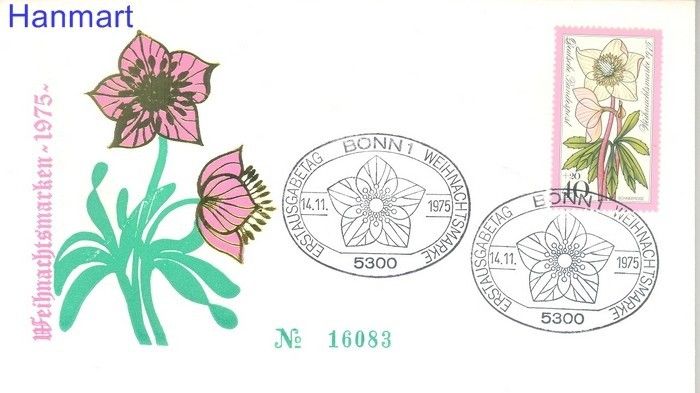 Znaczek Niemcy 1975 FDC