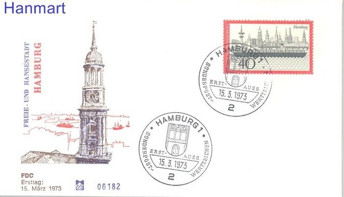 Znaczek Niemcy 1973 Mi 761 FDC