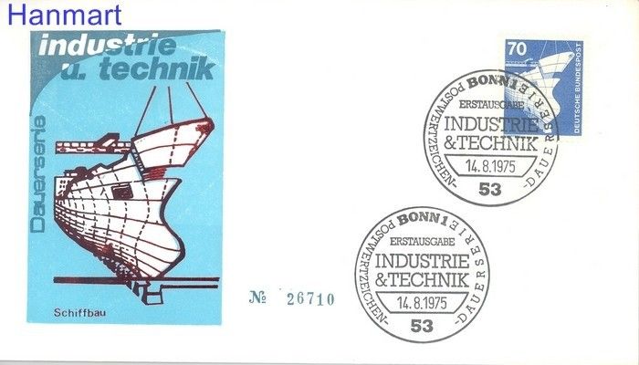 Znaczek Niemcy 1975 Mi 852 FDC