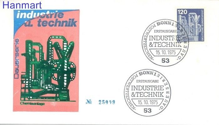 Znaczek Niemcy 1975 Mi 855 FDC
