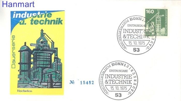 Znaczek Niemcy 1975 Mi 857 FDC
