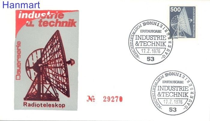 Znaczek Niemcy 1975 FDC