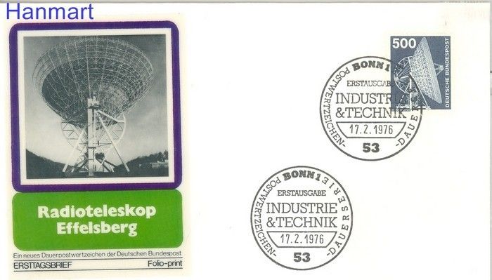 Znaczek Niemcy 1975 FDC